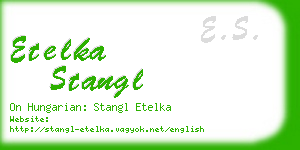 etelka stangl business card